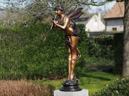 Garden Fairy Classic Brown Bronze Art