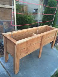 Planter Box Made Out Of 5 Stained Fence