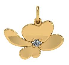 rwc diamond dogwood necklace 14k gold