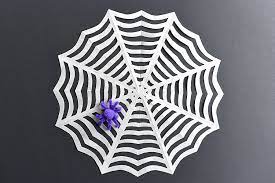 paper spiderweb craft