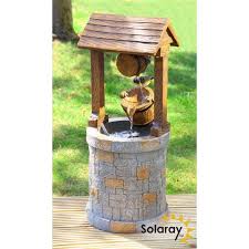 H74cm Solar Wishing Well Water Feature