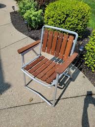 Redwood Aluminum Chair For