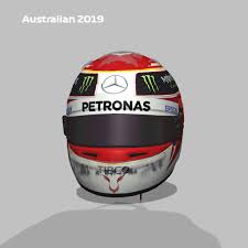 Lewis hamilton will wear a black lives matter tribute race helmet as he attempts to equal michael schumacher's record of seven formula one world championships this year. Lewis Hamilton Helmet 2019 Racedepartment