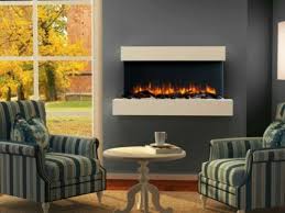 Electric Fire Suite Fireplace White Led