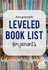 › free printable kindergarten level books. Printable Leveled Book List The Measured Mom