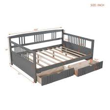 storage drawers modern wood sofa bed