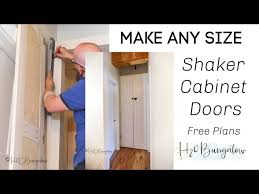 how to make shaker style cabinet doors