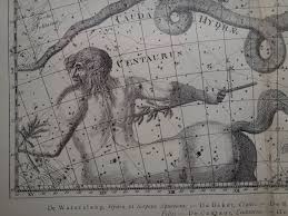 Antique Astronomy Print Set Of Two 2 Old Star Chart Prints