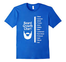 Mens Beard Growth Chart T Shirt