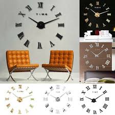 diy 3d wall clock roman numerals