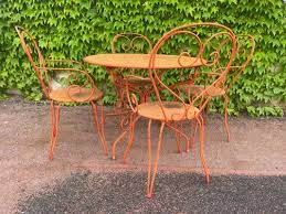 Garden Furniture In Wrought Iron 1960s