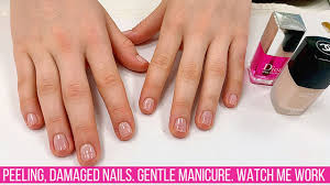 manicuring ling damaged nails