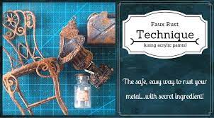 Creating Faux Rust Using Acrylic Paint
