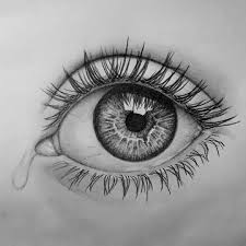 The idea of preparatory sketches is a tale. Tried To Draw A Realistic Eye With Teardrop Pencil Drawing Drawing