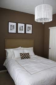 bedroom with brown walls contemporary