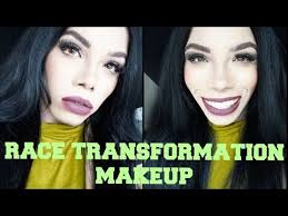 from black to white race transformation
