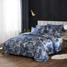 Luxury Blue Victorian Bedding Made With
