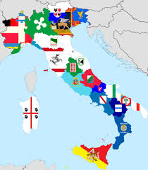 Italian national flag was inspired by the french flag, which was brought there in 1796 when napoleon attacked italy. Mapsontheweb Learning Italian Historical Flags Italian Regions