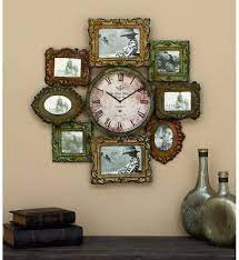 Deco 79 Metal Clock Photo Frame 25 By