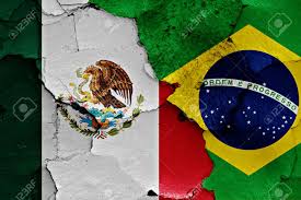 Brazil's individual quality overcame the tactical. Flags Of Mexico And Brazil Painted On Cracked Wall Stock Photo Picture And Royalty Free Image Image 53510078