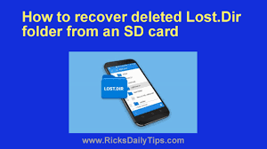 how to recover deleted lost dir folder