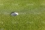 Golf Hole On Putting Green In Langebaan Stock Photo - Download ...