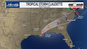 Tropical storm claudette has moved through new orleans and is moving through mississippi, alabama, georgia, south carolina, north carolina and virginia over the next few days. 7gezf7f6bsfupm