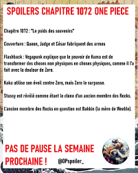 One piece Chapitre 1072 - Nouvelles Sorties - Forums Mangas France
