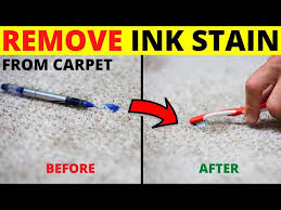 remove old ink stains from carpet
