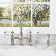 bridge style kitchen faucets