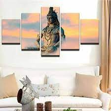 Buy Canvas Wall Art 5 Piece Shiva India