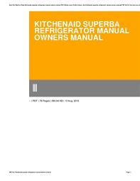 owners manual kitchenaid refrigerator