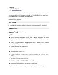 Company Secretary Resume Examples Sample Download In Word