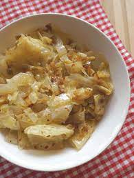 southern fried cabbage with onions