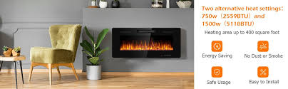 Recessed Ultra Thin Electric Fireplace