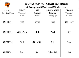 It can be scheduled during the inpt or outpt rotations if rotation time is made up during scheduled elective or research time. 4 And 5 Week Rotation Schedule Examples 2 To 5 Rotating Group Examples Rotation Org