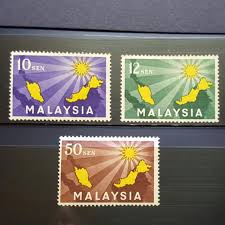 The malaysia act 1963 (1963 c 35) was an act of parliament in the united kingdom. 1963 Malaysia Stamps Formation Of Malaysia Vintage Collectibles Stamps Prints On Carousell