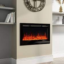 Electric Fireplace Wall Mounted Inset