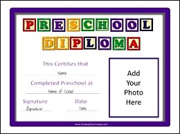 Free Preschool Graduation Certificate Template Sample