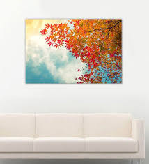 Colorful Autumn Leaves Canvas Art