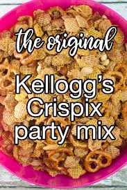 Oreo original, oreo golden, chips ahoy! The Original Kellogg S Crispix Mix Recipe Cdkitchen Com In 2020 Savory Snacks Chex Mix Recipes Puppy Chow Recipes