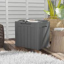 Patiowell 32 Gal Wood Grain Deck Box