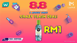 Kategori yang digunakan lazada style. Watsons Malaysia On Twitter 8 August Only Don T Miss Out Rm1 Crazy Flash Deals During Watsons 8 8 Online Shopathon Sale On Lazada At 8 August 2020 Https T Co Bzowqngd8p T C S Apply Https T Co Ckbrct3ztx