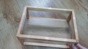 wooden box frame disembly you