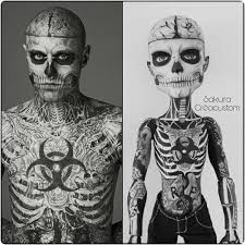 #rick genest #zomboy #zombie #zombie boy #tattoo #tattoos #tattoed guy #tattoed boy #tattoed back #model #man #tattoed model #ink #inked body #inked boys #beautiful #beauty. 242 Likes 15 Comments Sakura Sakura Creacustom Mh On Instagram Zombie Boy Zombieboy Rick Monster High Custom Doll Doll Repaint Monster High Custom