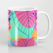colorful nature coffee mug by artistic
