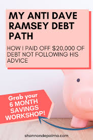 how not following dave ramsey s baby