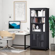 homcom multifunctional bookcase storage