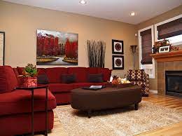 red living rooms design ideas