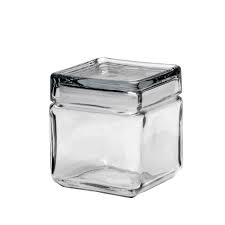 Stackable Glass Box Jar 1 1l The